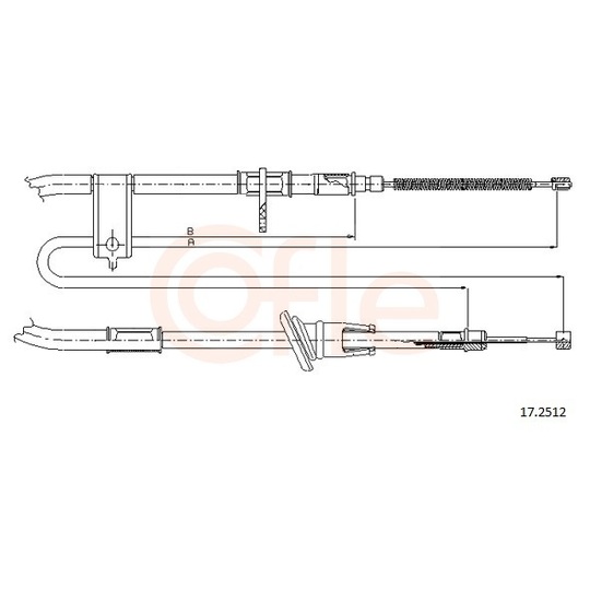 92.17.2512 - Cable, parking brake 