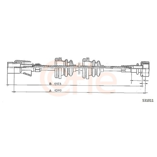 92.S31011 - Tacho Shaft 