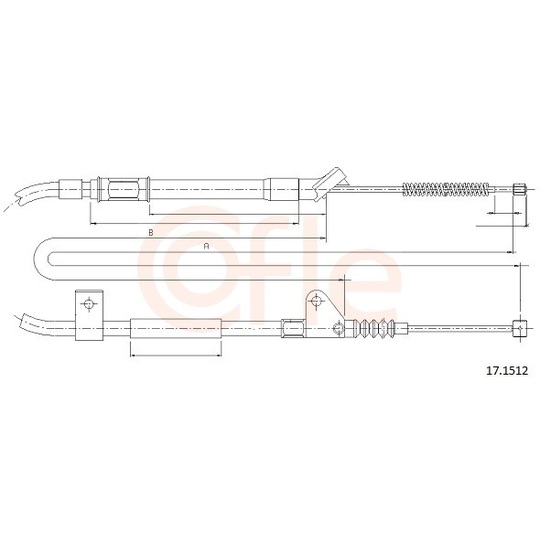 92.17.1512 - Cable, parking brake 