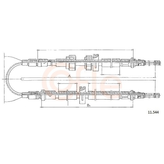 92.11.544 - Cable, parking brake 