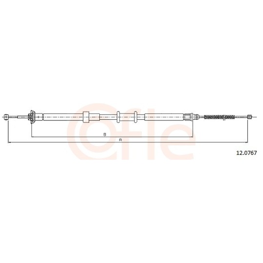 92.12.0767 - Cable, parking brake 