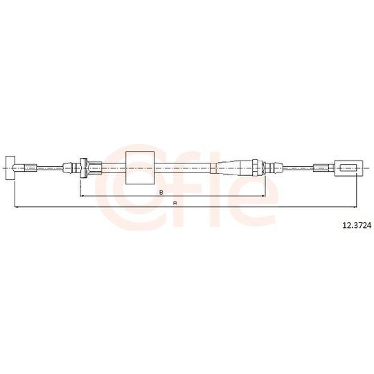 92.12.3724 - Cable, parking brake 