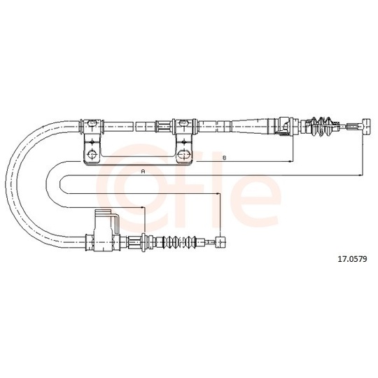 92.17.0579 - Cable, parking brake 