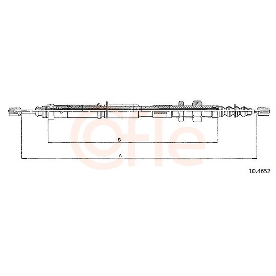 92.10.4652 - Cable, parking brake 