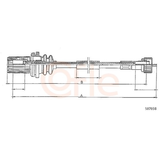 92.S07038 - Tacho Shaft 