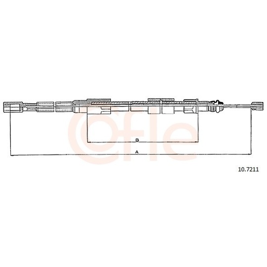 92.10.7211 - Cable, parking brake 