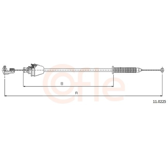 92.11.0225 - Accelerator Cable 