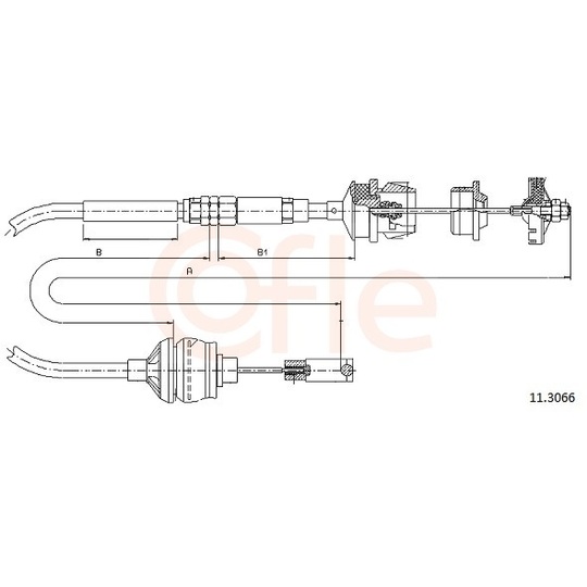 92.11.3066 - Clutch Cable 