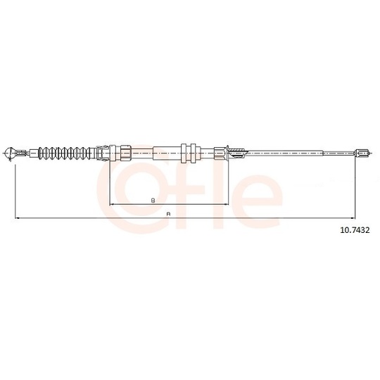 92.10.7432 - Cable, parking brake 