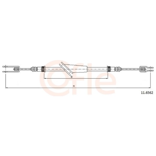 92.11.6562 - Cable, parking brake 