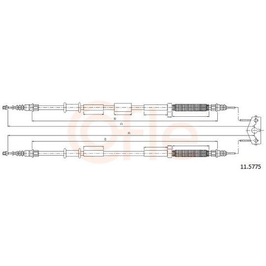 92.11.5775 - Cable, parking brake 