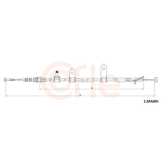 92.1.MA005 - Cable, parking brake 