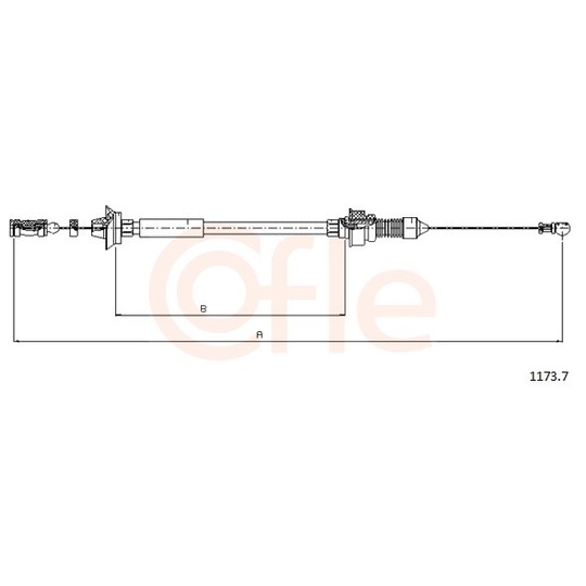 92.1173.7 - Accelerator Cable 