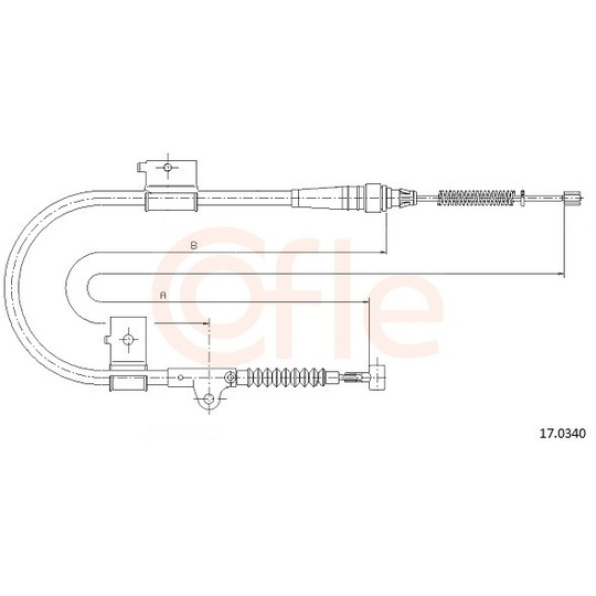 92.17.0340 - Cable, parking brake 