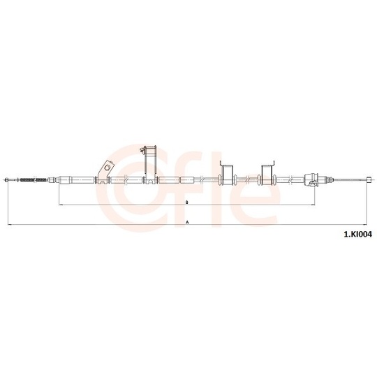 92.1.KI004 - Cable, parking brake 