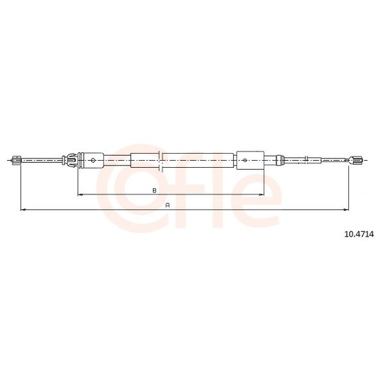 92.10.4714 - Cable, parking brake 