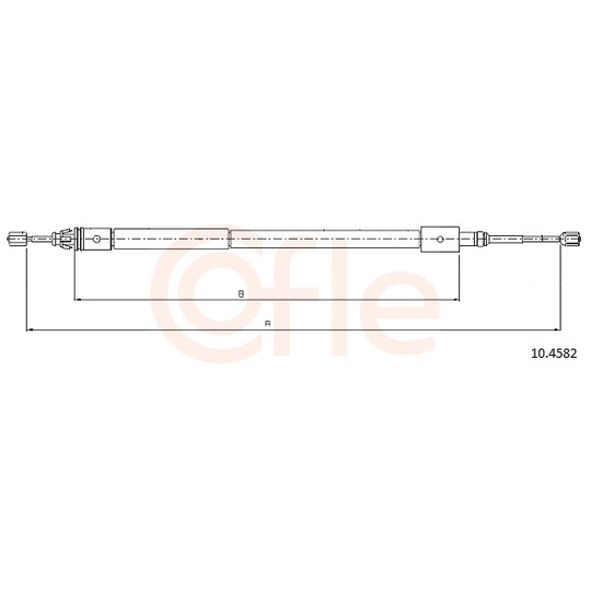 92.10.4582 - Cable, parking brake 