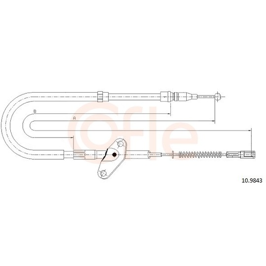 92.10.9843 - Cable, parking brake 