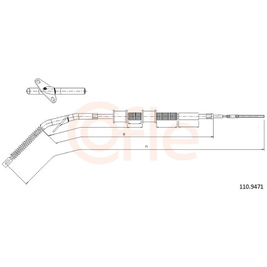 92.10.9471 - Cable, parking brake 