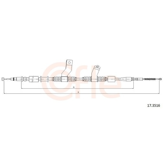 92.17.3516 - Cable, parking brake 