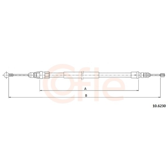 92.10.6230 - Cable, parking brake 