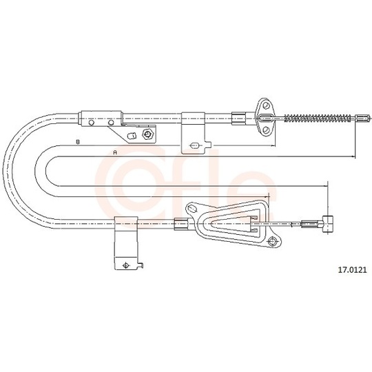 92.17.0121 - Cable, parking brake 