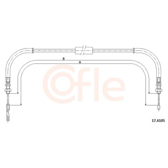 92.17.6105 - Cable, parking brake 