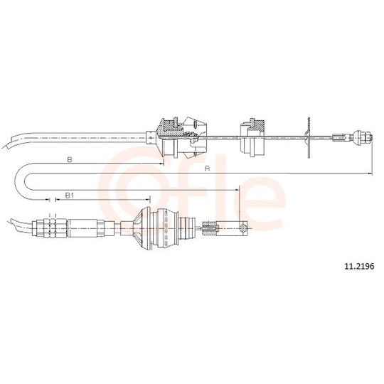 92.11.2196 - Clutch Cable 