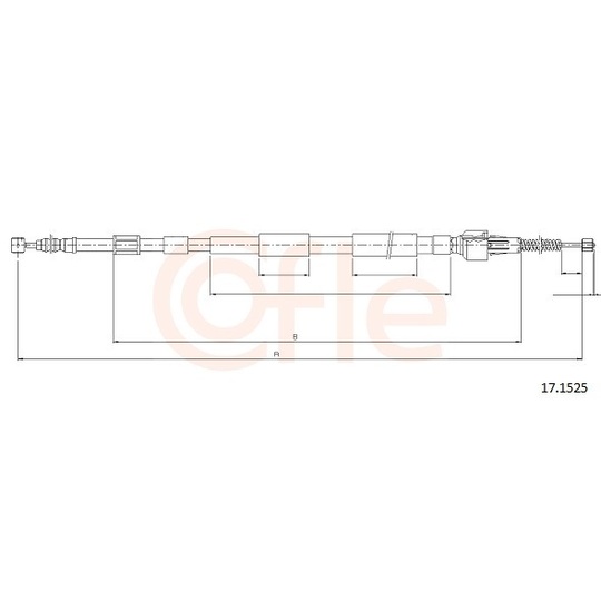 92.17.1525 - Cable, parking brake 