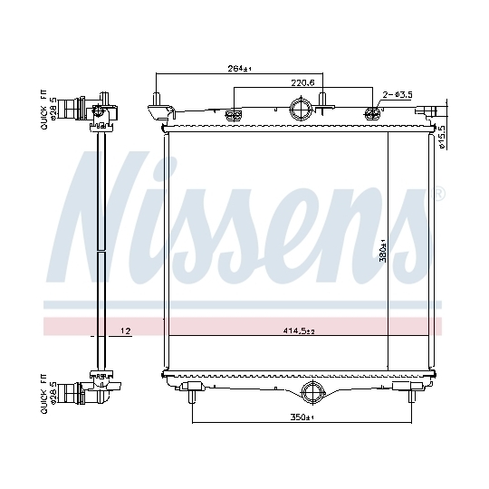 607031 - Radiaator, mootorijahutus 