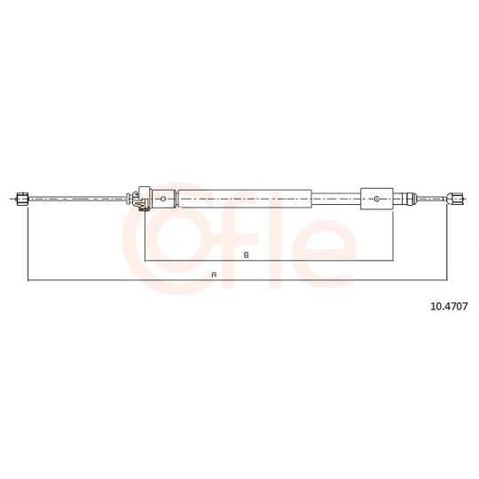 92.10.4707 - Cable, parking brake 