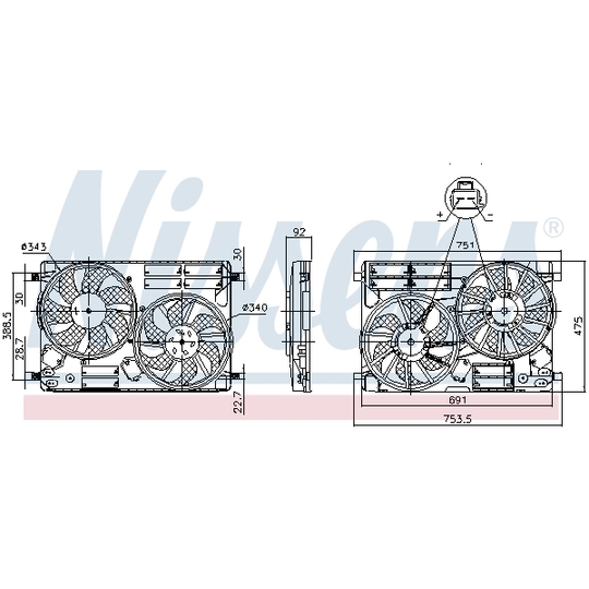 850096 - Fan, radiator 