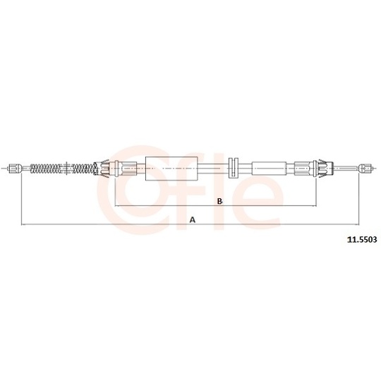 92.11.5503 - Cable, parking brake 