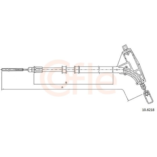 92.10.6218 - Cable, parking brake 