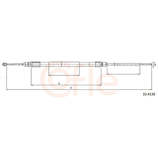 92.10.4138 - Cable, parking brake 