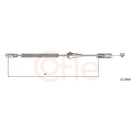 92.11.5959 - Cable, parking brake 