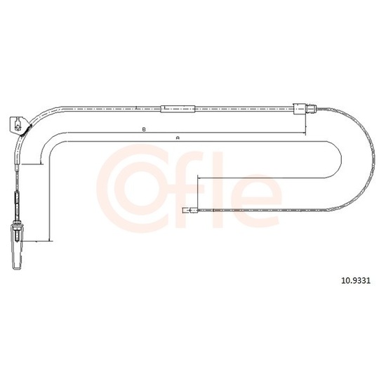 92.10.9331 - Cable, parking brake 