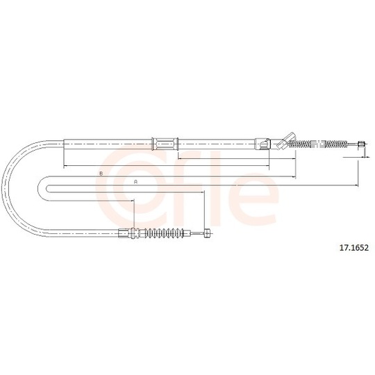 92.17.1652 - Cable, parking brake 