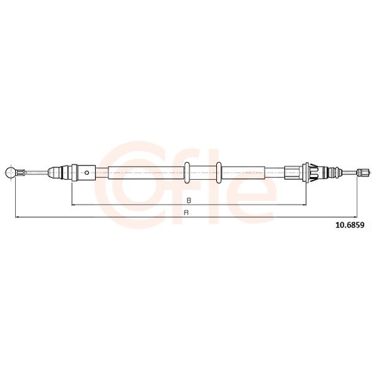 92.10.6859 - Cable, parking brake 