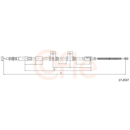 92.17.2537 - Cable, parking brake 