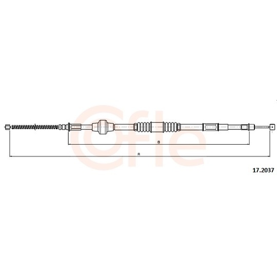 92.17.2037 - Cable, parking brake 