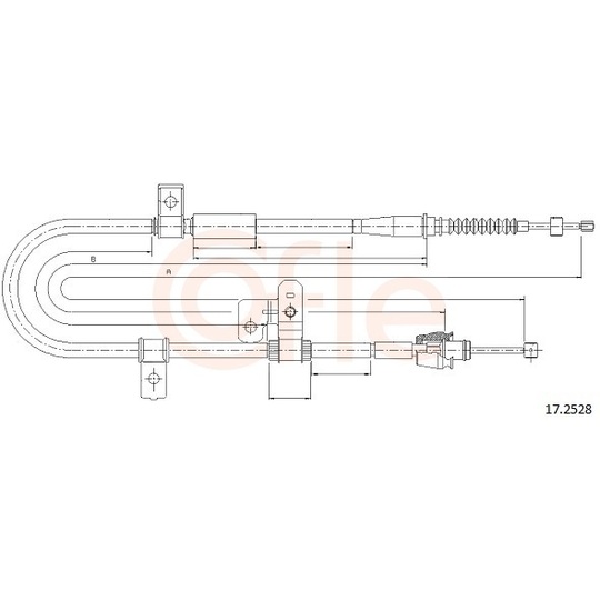 92.17.2528 - Cable, parking brake 