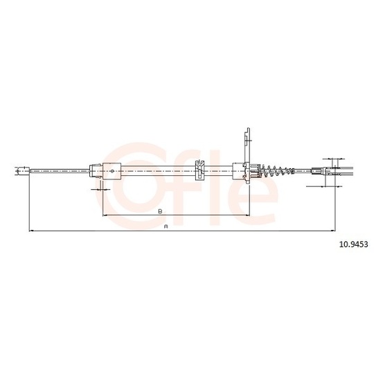 92.10.9453 - Cable, parking brake 