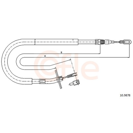 92.10.9878 - Cable, parking brake 