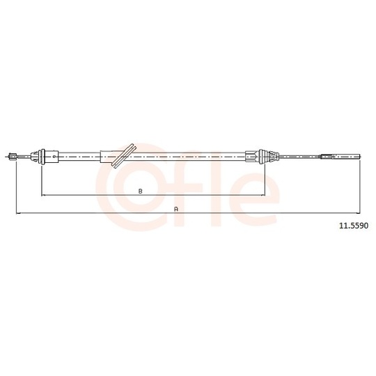 92.11.5590 - Cable, parking brake 