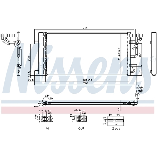 940978 - Condenser, air conditioning 