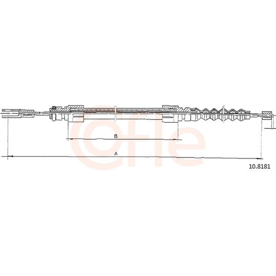 92.10.8181 - Cable, parking brake 