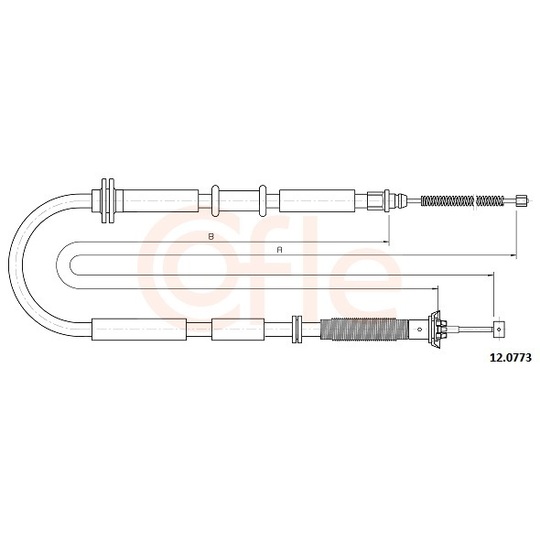 92.12.0773 - Cable, parking brake 