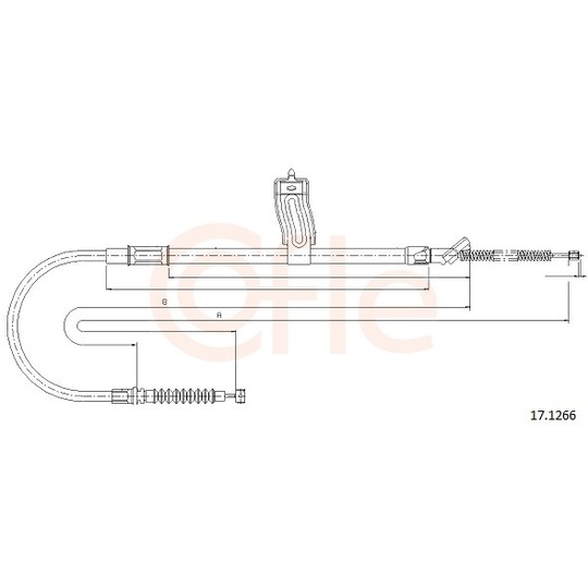 92.17.1266 - Cable, parking brake 