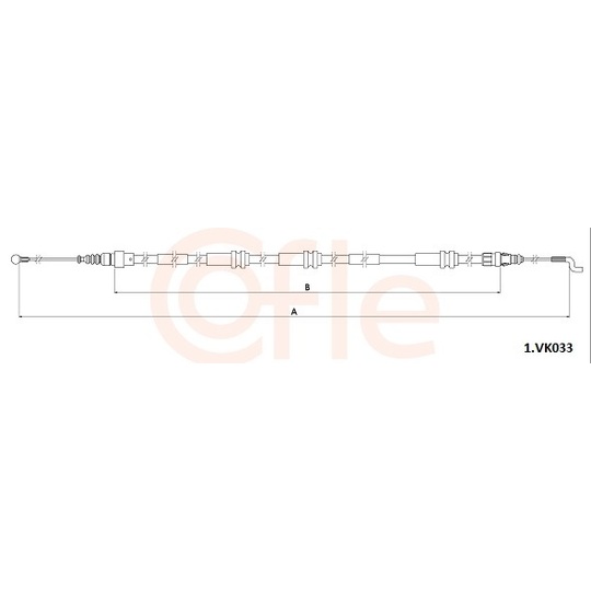 92.1.VK033 - Cable, parking brake 